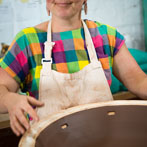 Silvia K in her workshop 2016